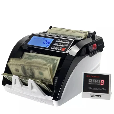 Détection de machine de compteur d'argent compteurs de billets de banque en euros USD détecteur de billets de banque UV/Mg/IR