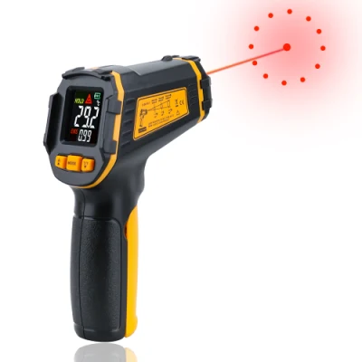Thermomètre laser Pyromètre sans contact Imageur Hygromètre IR Termometro Thermomètre infrarouge numérique Couleur LCD Alarme lumineuse